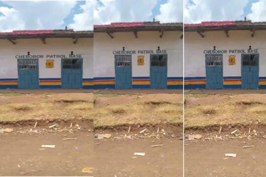 illegal police post in Uasin Gishu