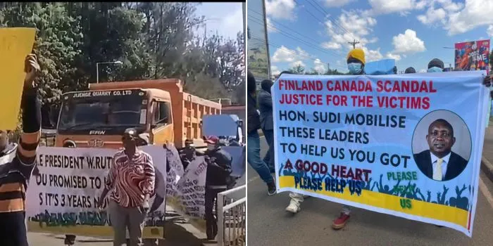 Finland Scholarship Victims Protest in Eldoret