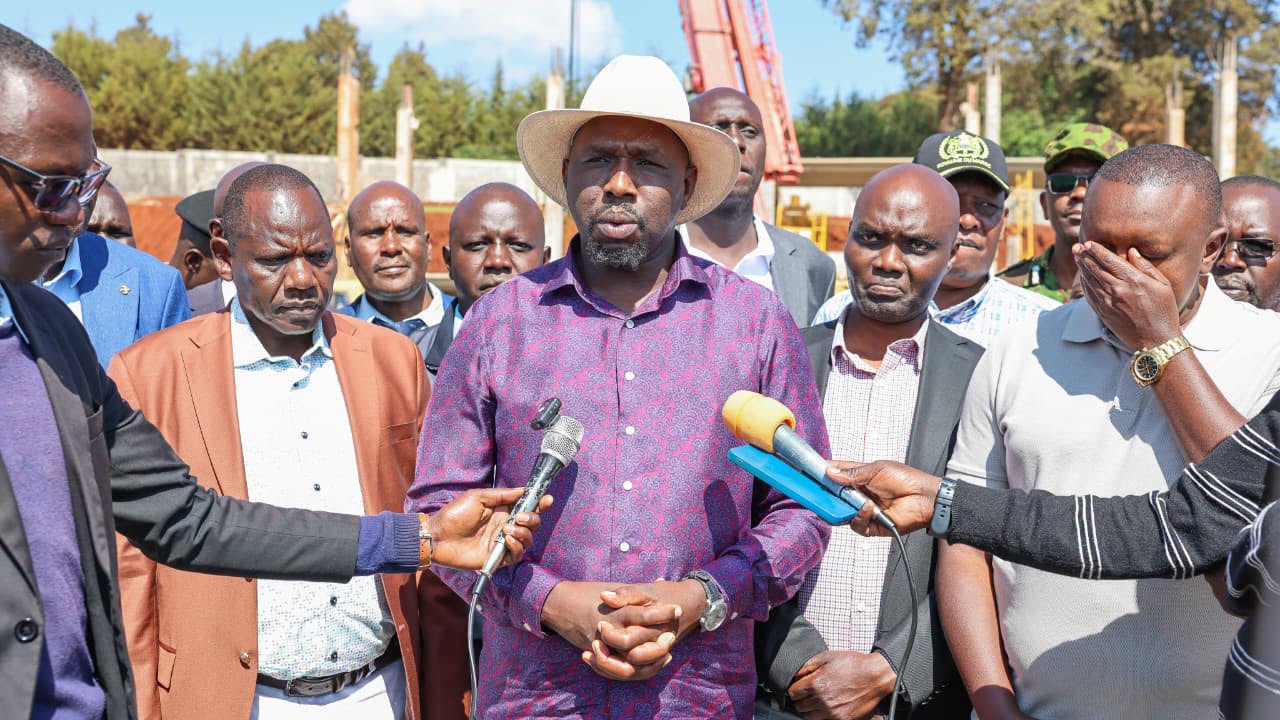 CS Murkomen, Governor Bii Tour 64 Stadium Site, Say Project Back on Track