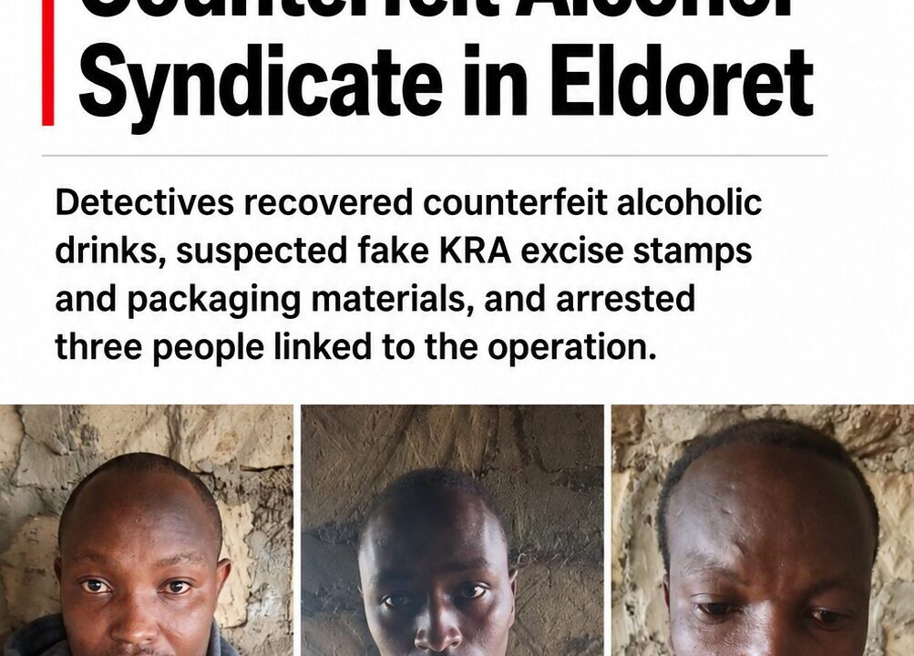 DCI Arrests Three Suspects in Eldoret Illicit Alcohol Operation