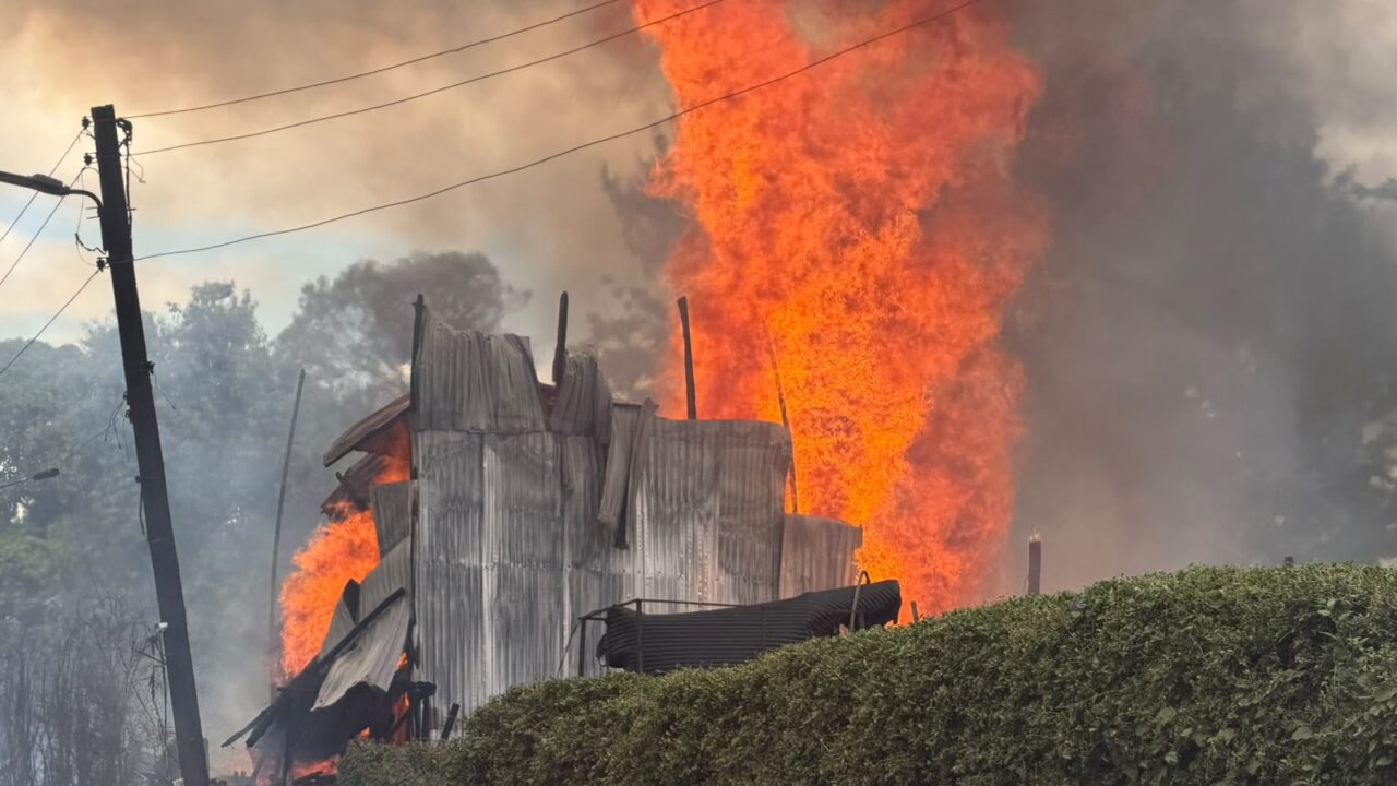 Fire destroys homes in Kapsoya, leaving families homeless