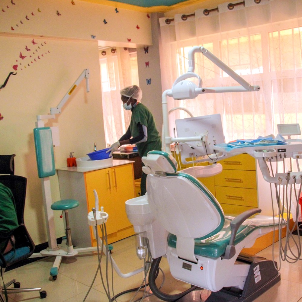 Bright, child-friendly dental treatment room at 64 Dental Suites, Zion Mall, Eldoret